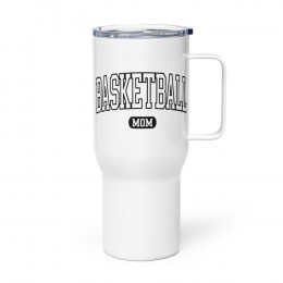 Basketball Mom - Travel Mug with Handle