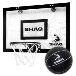 Shaq - Door Mount Shattered Backboard & Ball (Black) - Large 23" x 16"