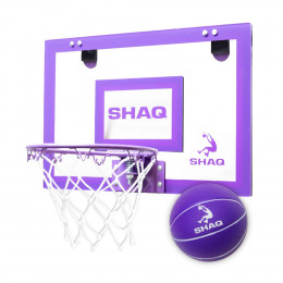 Shaq - Door Mount Backboard & Ball (Purple) - Small 18" x 12"