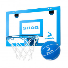 Shaq - Door Mount Backboard & Ball (Blue) - Small 18" x 12"